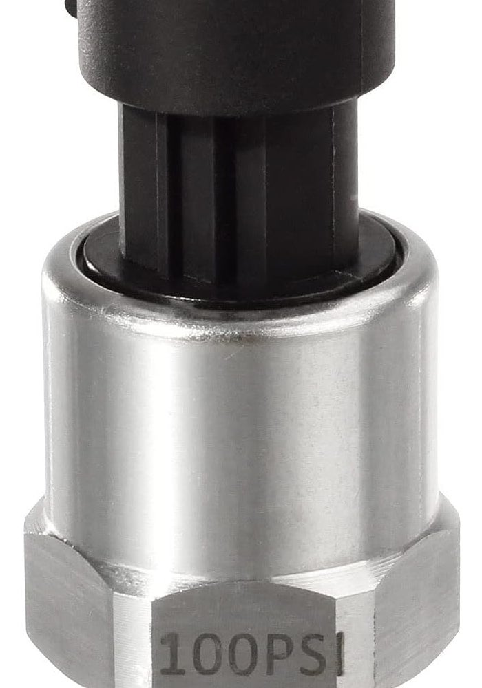 AUTEX Pressure Transducer Sensor 100 Psi Pressure Sender 316 Stainless Steel Oil Pressure Transmitter 1/8" -27 NPT For Oil Fuel Air Water Pressure - Image 4