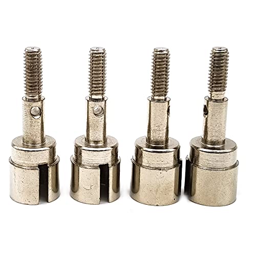DEVMO 4Pack Metal Wheel Stub Axle Shafts Adapter Drive Axle Cup 02033 Compatible with HSP Redcat Exceed 94123 94111 110 RC Car Buggy Truck - Image 5