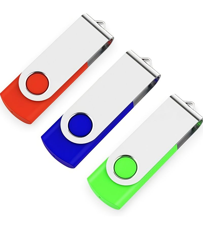 أقراص USB 2.0 فلاش سعة 64 جيجابايت، مجموعة مكونة من 5 قطع بألوان متعددة، تصميم دوار عالي السرعة لتخزين البيانات، ذاكرة محمولة متوفرة لأجهزة الكمبيوتر المكتبية والمحمولة، هدايا تجارية، نقل محمول. - Image 5