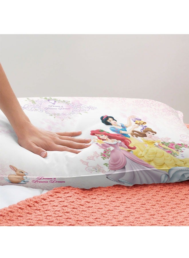 Cartoon Disney Princess pattern bedding three-piece set of soft microfiber polyester sheets including cover and two pillowcases (size 150cmX200cm) - Image 4