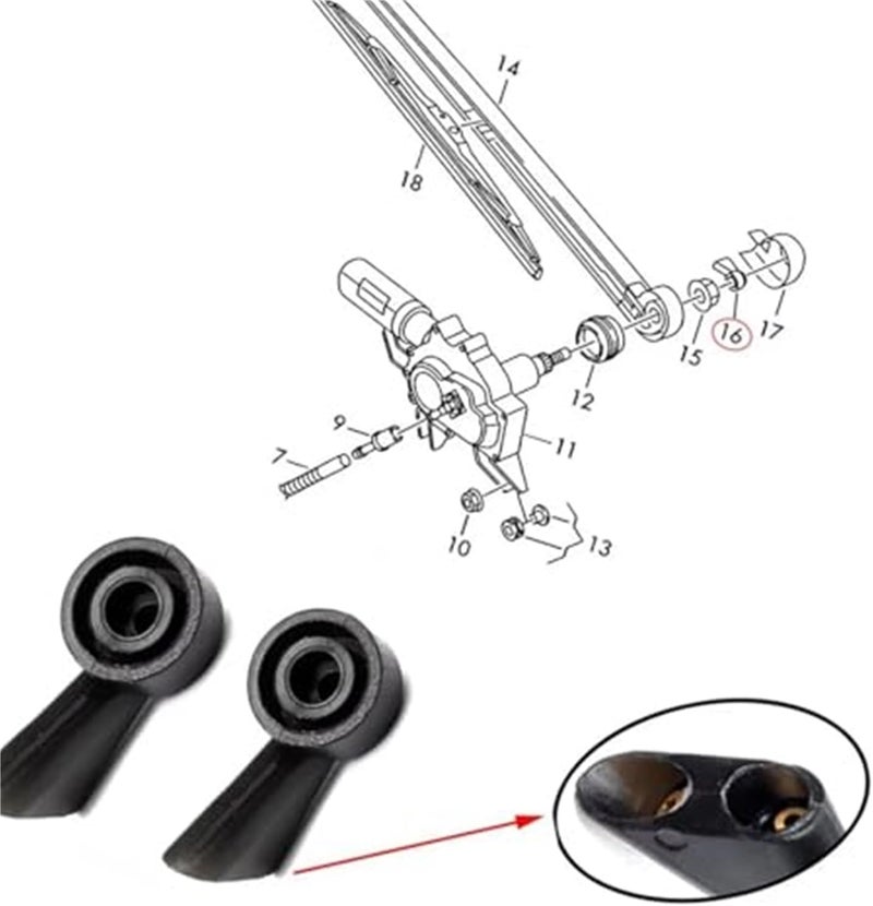 Wivplex Windshield Washer Nozzle for Audi A4 - Image 3