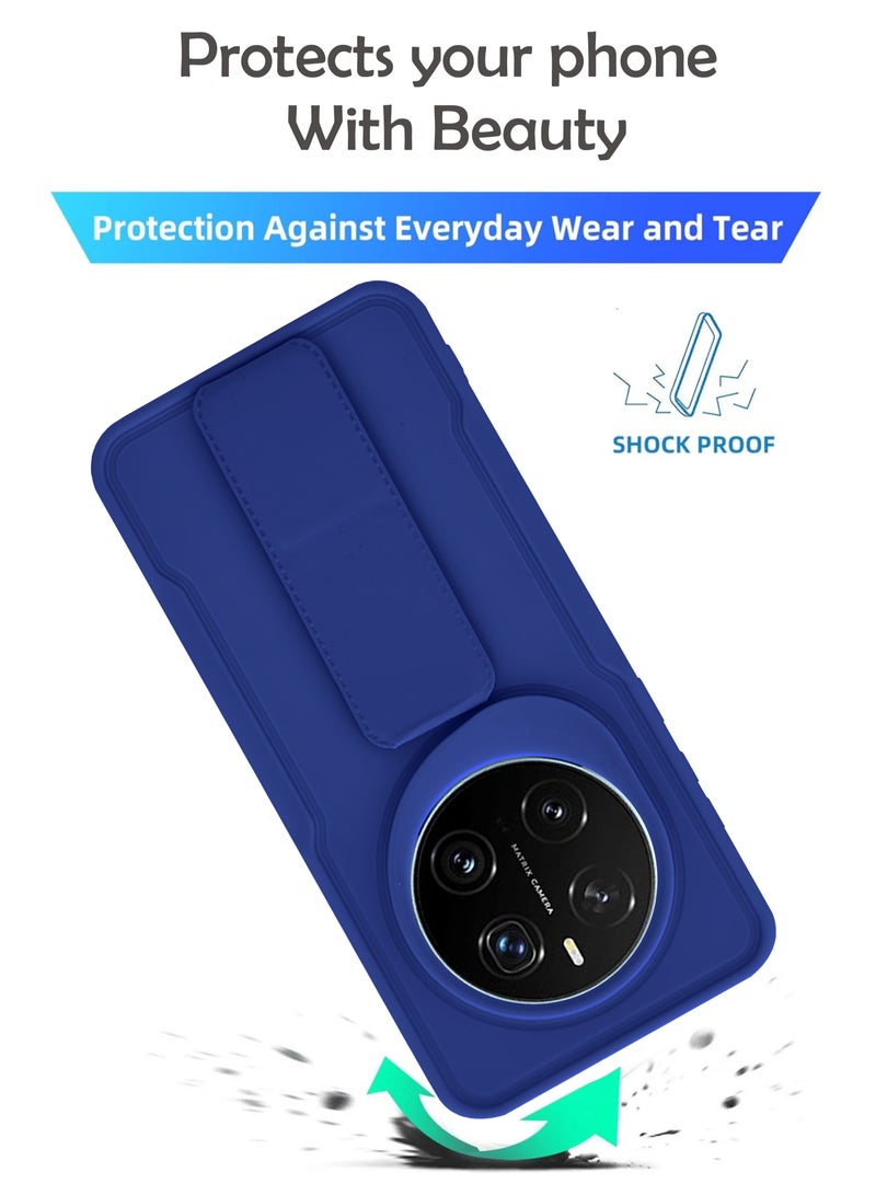 غطاء خلفي مضاد للصدمات من السيليكون الصلب مع حماية من الصدمات لجهاز For Honor Magic7 Pro - أزرق بحري - Image 3