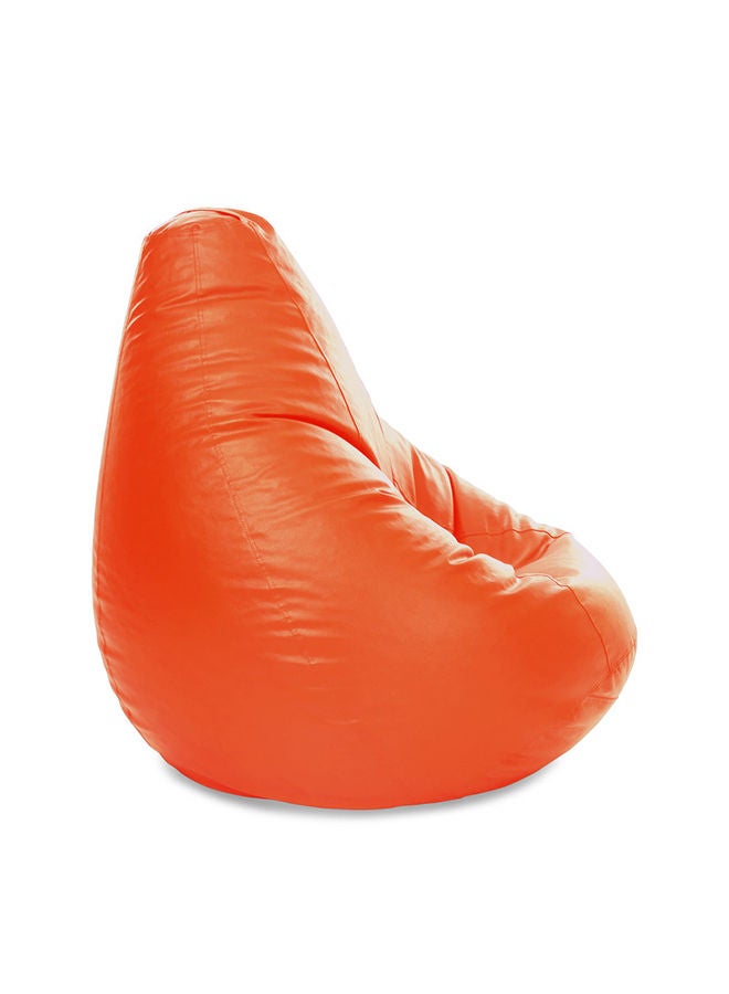 Jumbble XL Faux Leather Multi-Purpose Bean Bag With Polystyrene Filling Orange  - Image 3