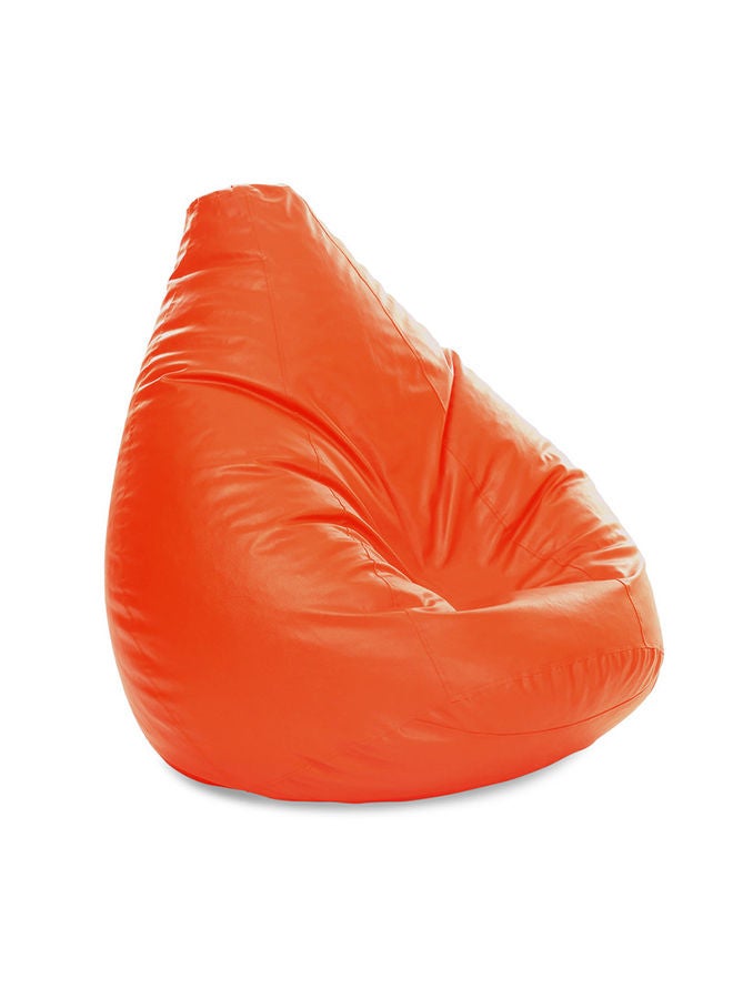 Jumbble XL Faux Leather Multi-Purpose Bean Bag With Polystyrene Filling Orange  - Image 2