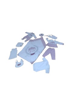 Generic Luxury 10-piece baby clothing set, high-quality and soft materials, made of natural cotton fabrics, comfortable for infants, multi-color  - Image 1