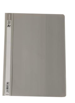 Maxi Maxi Report File A4 Grey,Clear Front Covers Project With Fasteners For School Office, Rpfgy  - Image 1