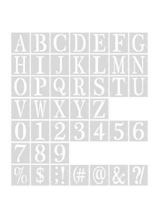 43Pcs 2 Inch Letter And Number Templates Reusable Plastic Uppercase Letter Stencils Alphabet Stencils Punctuation Marks Symbol Numbers Craft Stencils For Scrapbook Painting Diy Craft - pzsku/Z8ECDAAE49C1DEC29592FZ/45/_/1693549032/3173fc50-860d-4f61-96c2-572b7b300df2