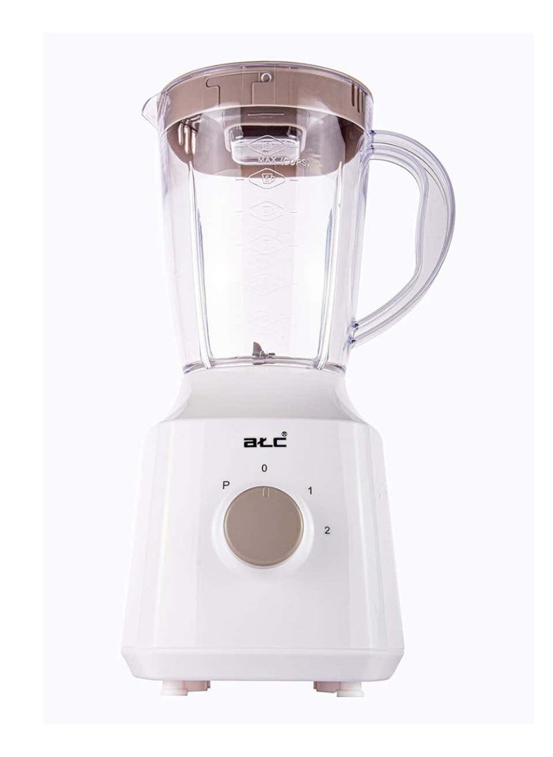 ATC Multi-Function Electric Blender with Grinder, 1.5L Transparent Jar, 300W Powerful Motor, Ice Crushing, Pulse Control, Dishwasher Safe BPA-Free – ATC H-BL315  - Image 1