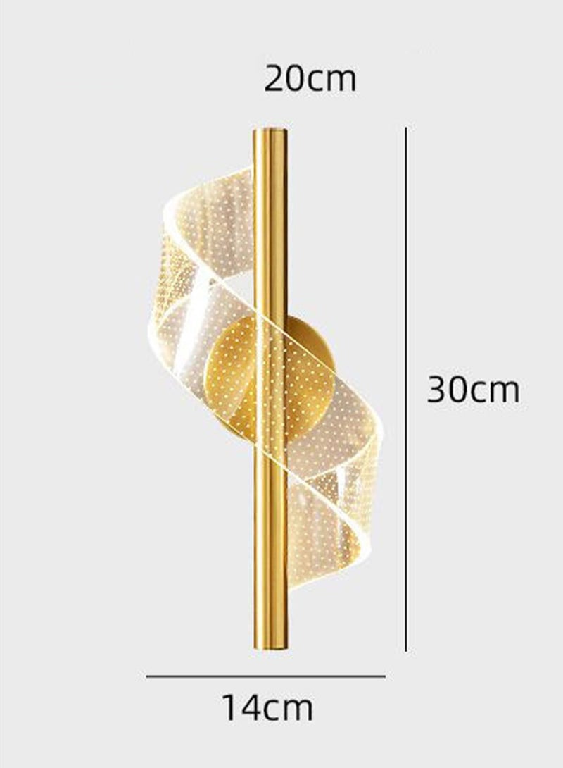 موندا ضوء غرفة نوم فاخرة السرير التعادل الجدار مصباح الحد الأدنى الشمال غرفة المعيشة المنزل الفن الممر الدرج حائط الخلفية ثلاثة ألوان LED مصباح - Image 5