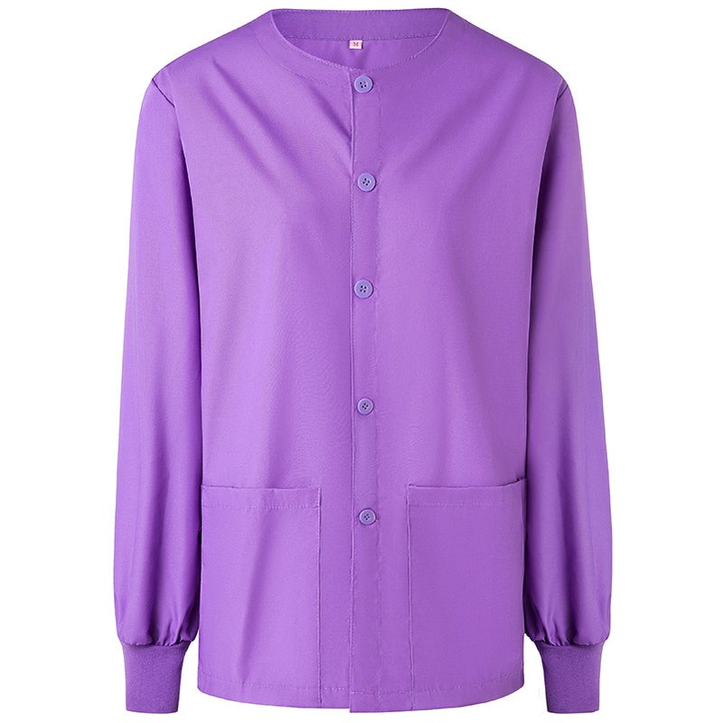 Doctor Nurse Work Clothes Jacket Threaded Long Sleeve Jacket - Image 4