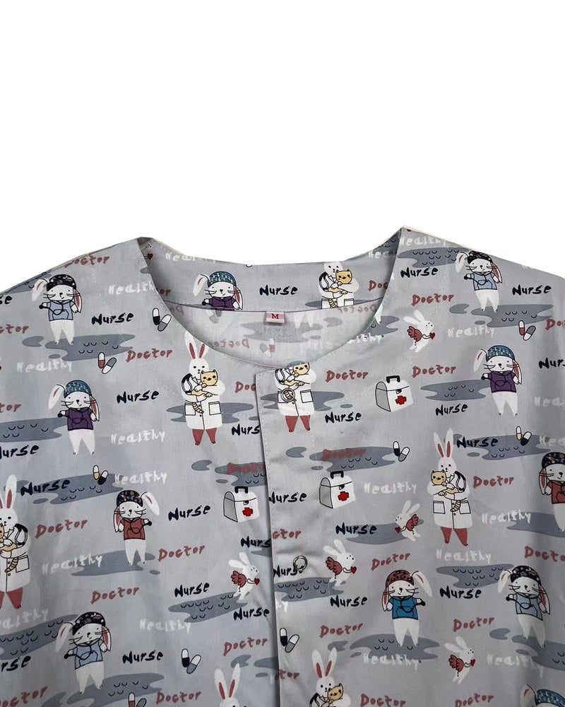 Doctor Nurse Work Clothes Jacket Threaded Long Sleeve Jacket - Image 1