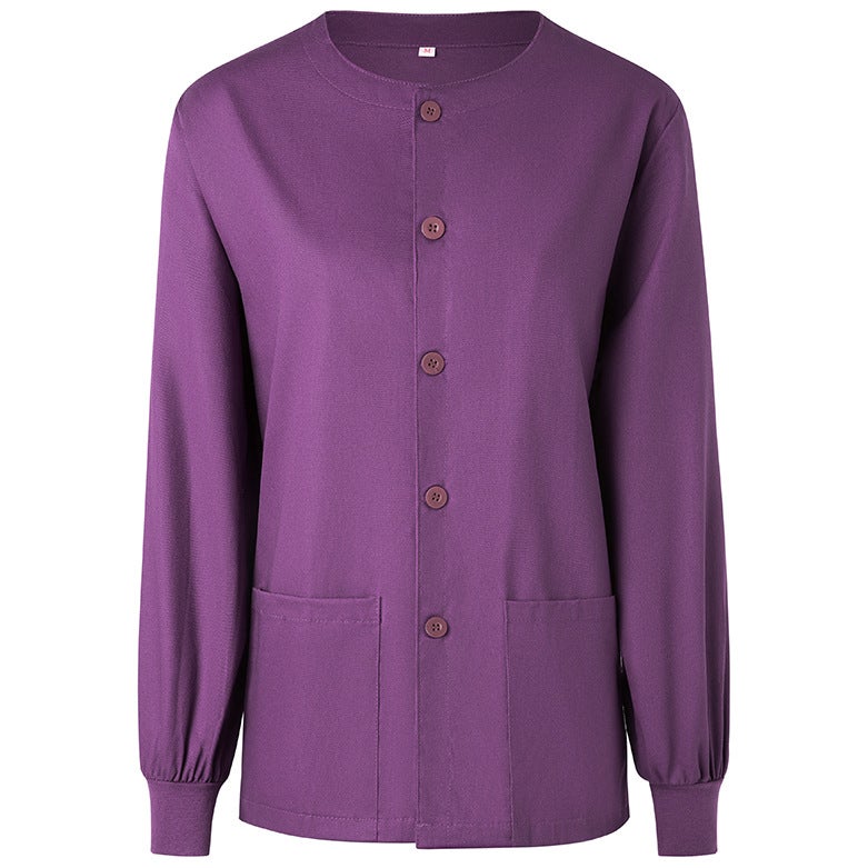 Doctor Nurse Work Clothes Jacket Threaded Long Sleeve Jacket - Image 5