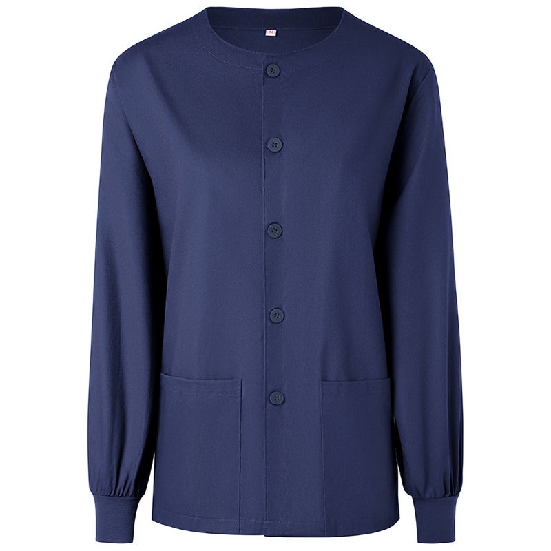 Doctor Nurse Work Clothes Jacket Threaded Long Sleeve Jacket - Image 3