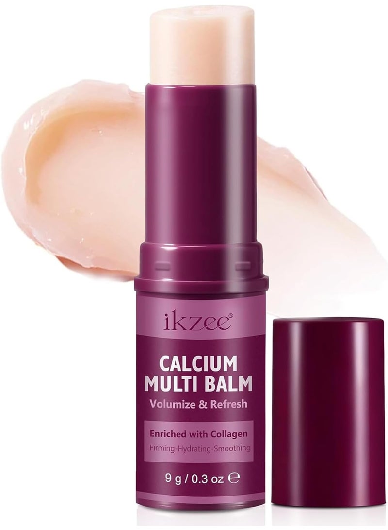 IKZEE Calcium Volume Multi Balm Stick with Collagen & Vitamin C,Hydrating Face Moisturizer Stick for Wrinkles, Fine Lines&Dryness-Portable Glow, Non-Greasy Skincare for Day & Night - Image 1