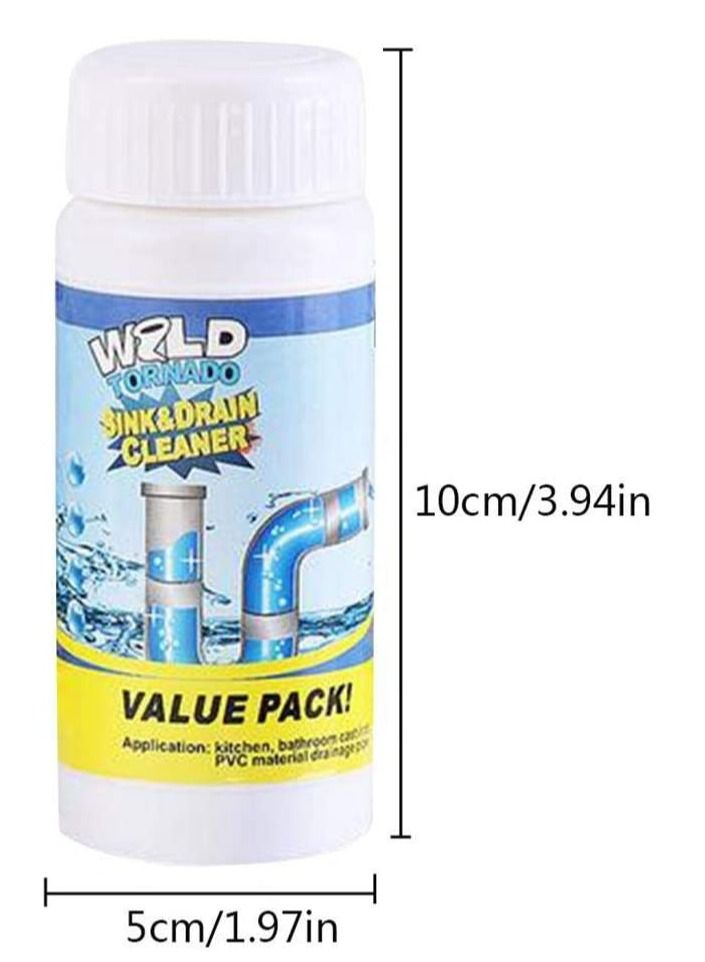 Toilet Drain Unblocker, Tub, Sink & Drain Unblocker,Powerful Cleaning Fluid - Pipe tunnel powder 110 Gram  - Image 3