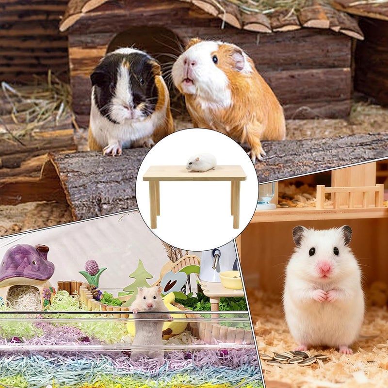 Hamster Game Stand - Fun Wooden Accessories for Small Animals | Wooden Hamster Game Structure | for Rodents, Birds, Ferrets, Squirrels, Chinchillas, Rabbits In - Image 5