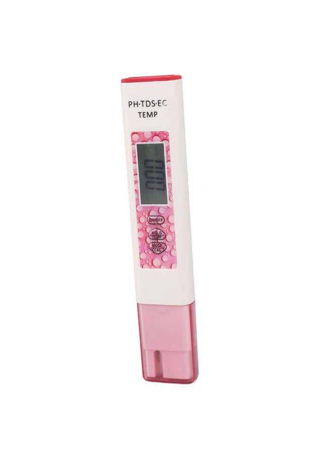 Thoraya Digital Water Tester Pen 4 in 1 Accurate Sensitive Portable PH TDS EC Temperature Water Quality Meter Pink  - Image 4