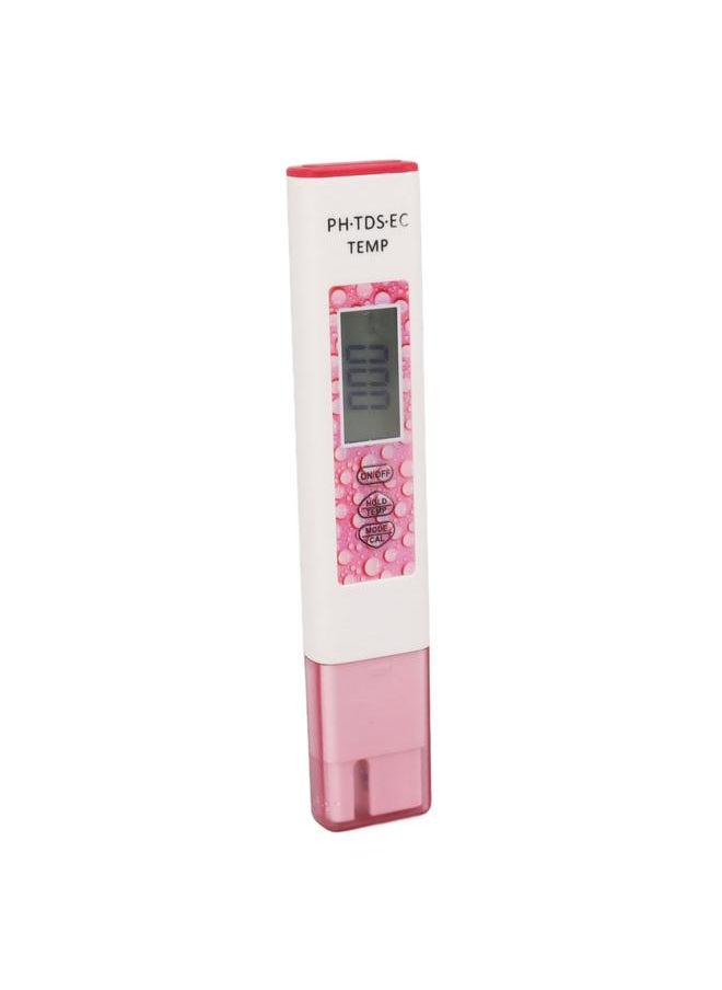 Thoraya Digital Water Tester Pen 4 in 1 Accurate Sensitive Portable PH TDS EC Temperature Water Quality Meter Pink  - Image 5