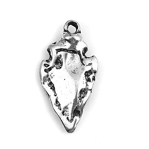 JGFinds Native American Inspired Arrowhead Pendants, Charms for DIY Jewelry Making, 20 Pack - Image 3