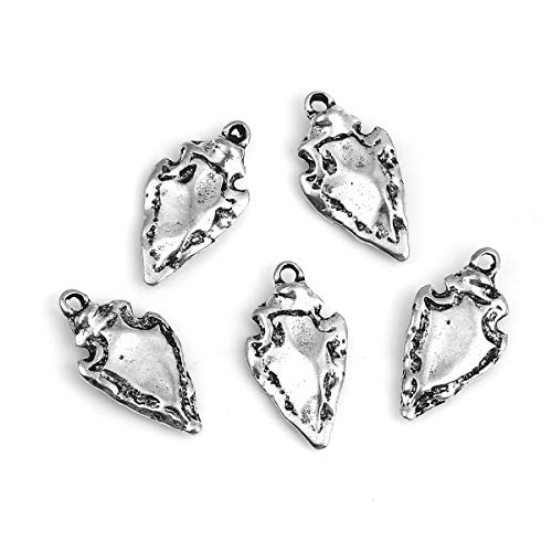 JGFinds Native American Inspired Arrowhead Pendants, Charms for DIY Jewelry Making, 20 Pack - Image 5