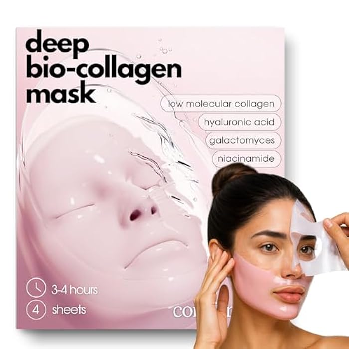 Comfordent Bio Collagen Hydrogel Melting Face Mask with Hyaluronic Acid, Galactomyces & Niacinamide - Image 1