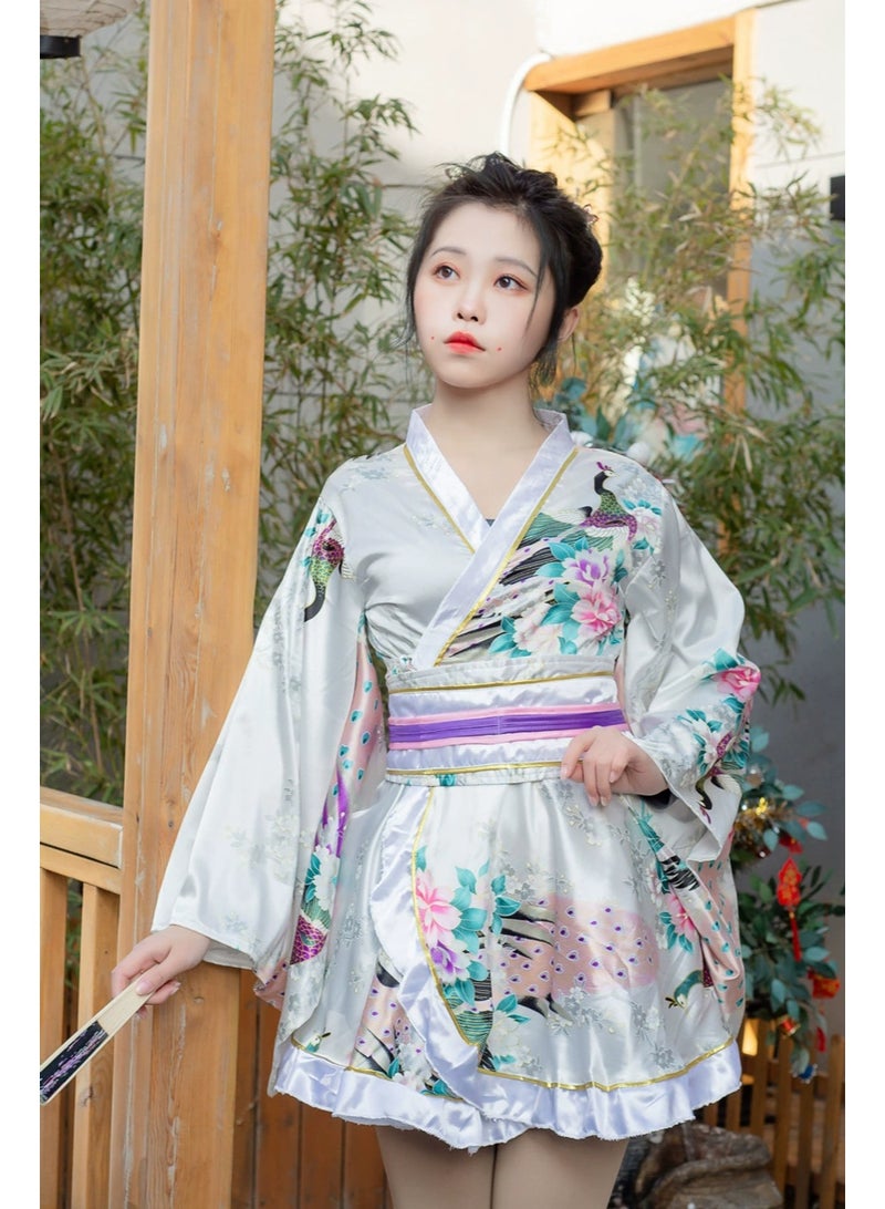 general Universal Size Women's Peacock-style Kimono Stage Performance Costume - Image 1