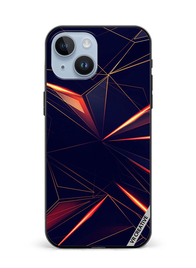 VR CREATIVE Protective Case Cover For Apple iPhone 15 Plus Geometrical Design Multicolour - Image 1