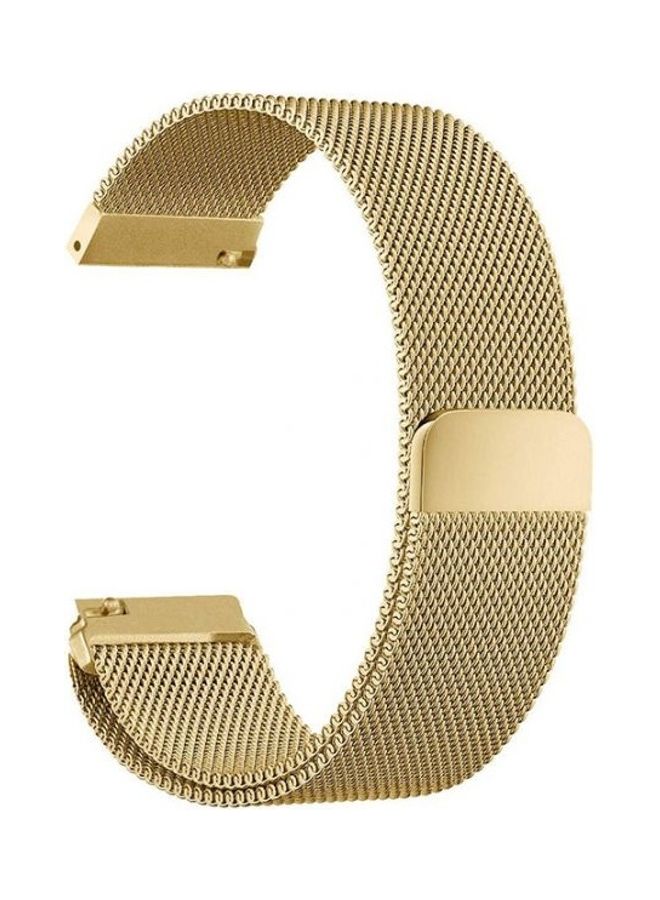 Loquat Loop Stainless Steel Smartwatch Strap Band For Samsung Galaxy Watch 46mm/Huawei GT2/Gear S3 Frontier/Classic/Honor Magic 2/Fossil 22mm Champagne Gold  - Image 4