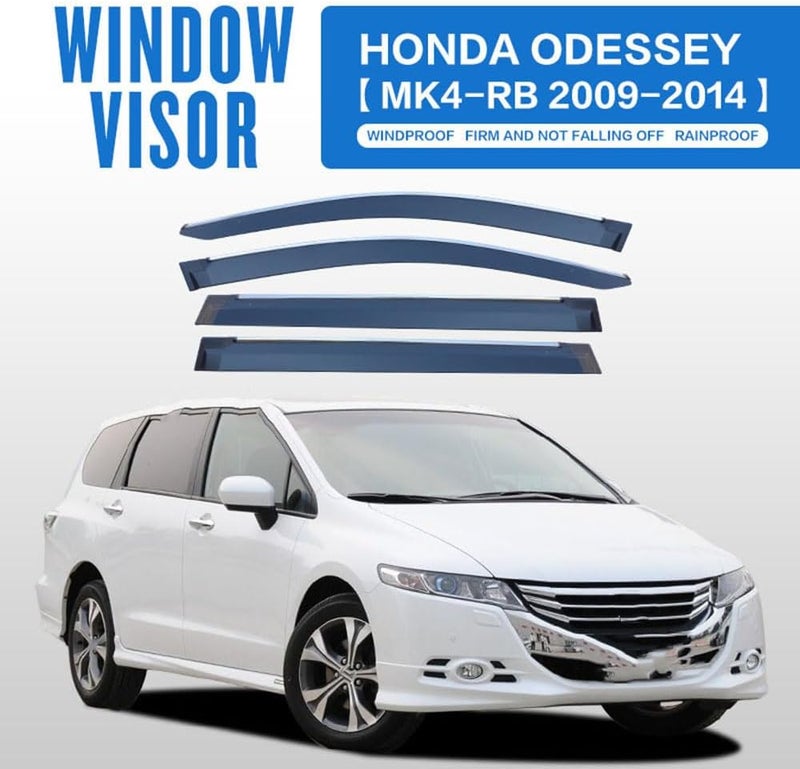 Premium Wind Deflector for Honda Odyssey MK4-RB 2009-2014 Window Side Visor Keep Your Car Ventilated in Rain Reduce Wind Turbulence External Accessories - Image 2
