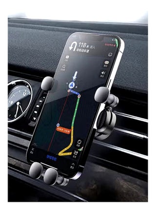 New Gravity Car Phone Holder - Mobile Holder in  Car - Car Mobile Holder for Air Vent - Auto Lock Clamp, Stable Hook - Best For iPhones & Android - pzsku/Z8ECE8200702945FFCE1CZ/45/1753467271/eb3ab9da-a0df-4858-8a20-52c7be2644cd