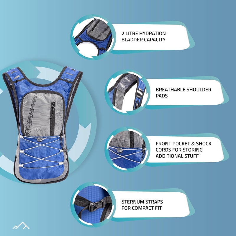 TriPole Hydration Backpacks 2 litres for Cycling and Trail Running - Image 2