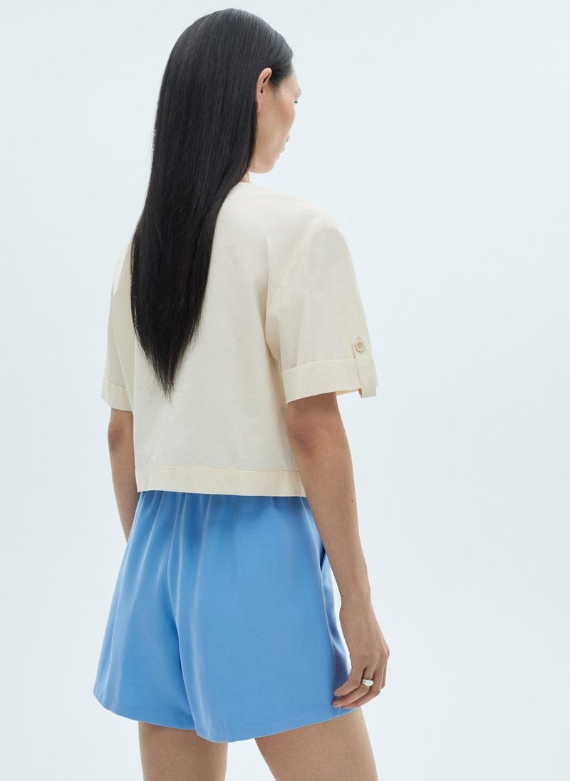 MANGO Elastic Waist Shorts  - Image 2