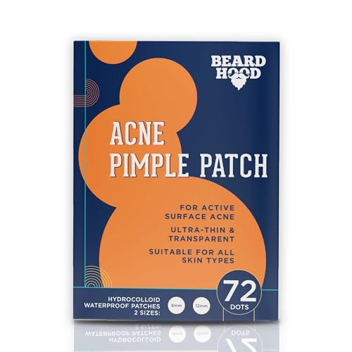 Beardhood Acne Pimple Patch 72 Hydrocolloid Waterproof Patches For Active Surface Acne Absorbs Pimple Overnight Reduces Excess Oil For All Skin Types