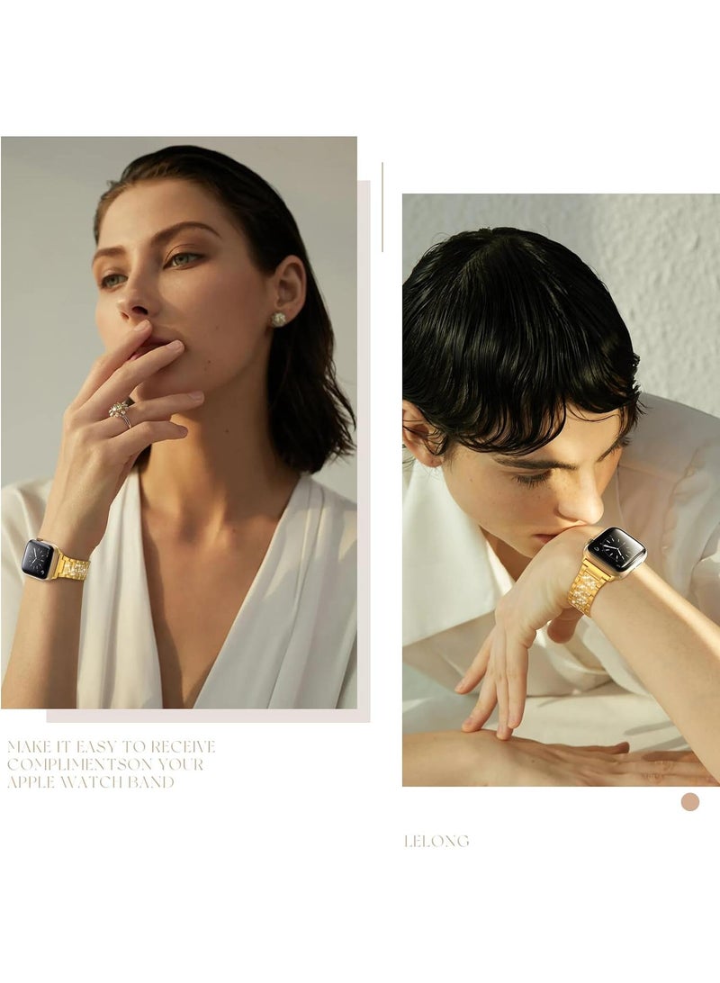 Y&D For Apple Watch 38/40/41mm Full Diamond Zinc Alloy Strap - Image 4