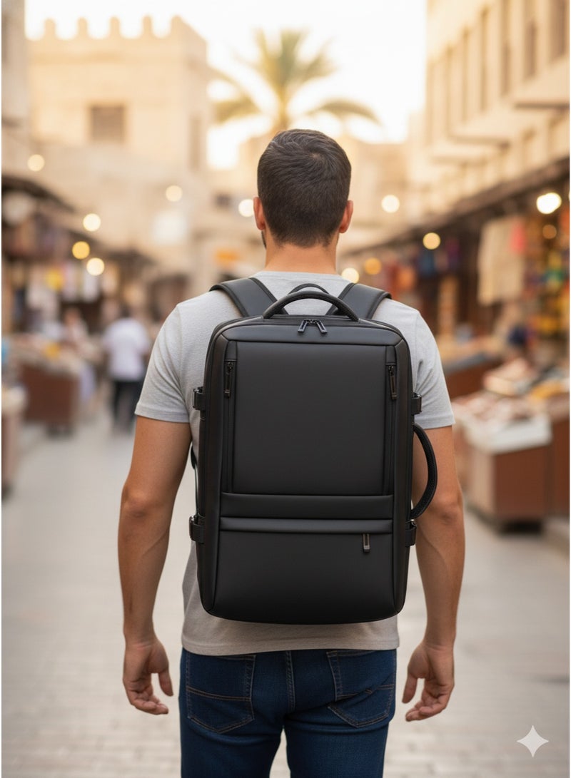 حقيبة ظهر سكاي كير كبيرة الحجم للنساء والرجال معتمدة من شركة الطيران، حقيبة كمبيوتر محمول للأعمال مقاومة للماء وحقيبة صالة الألعاب الرياضية