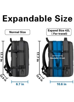 Skycare Skycare Large Carry On Backpack for Women and Men  Airline Approved Waterproof Business Laptop Daypack and Gym Bag  - Image 2