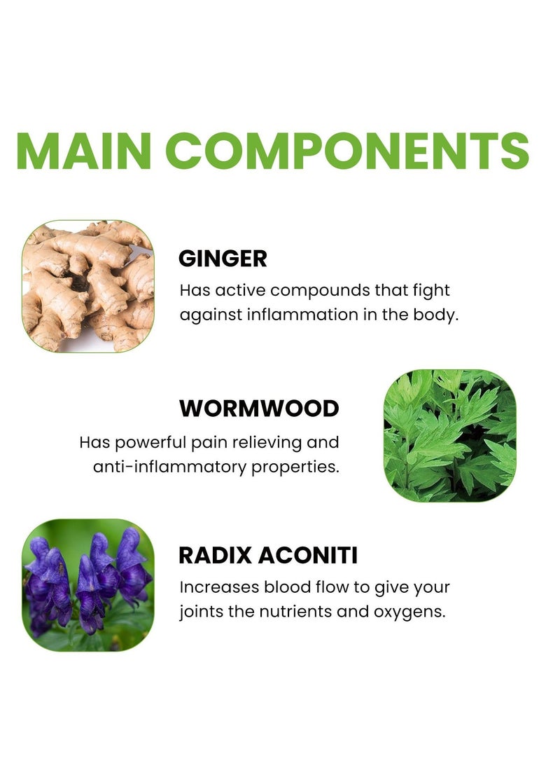 EELHOE Aicao Pain Relief Patch Relieves Joint, Lumbar, Cervical, Knee, and Leg Muscle and Bone Pain 10pcs - Image 5