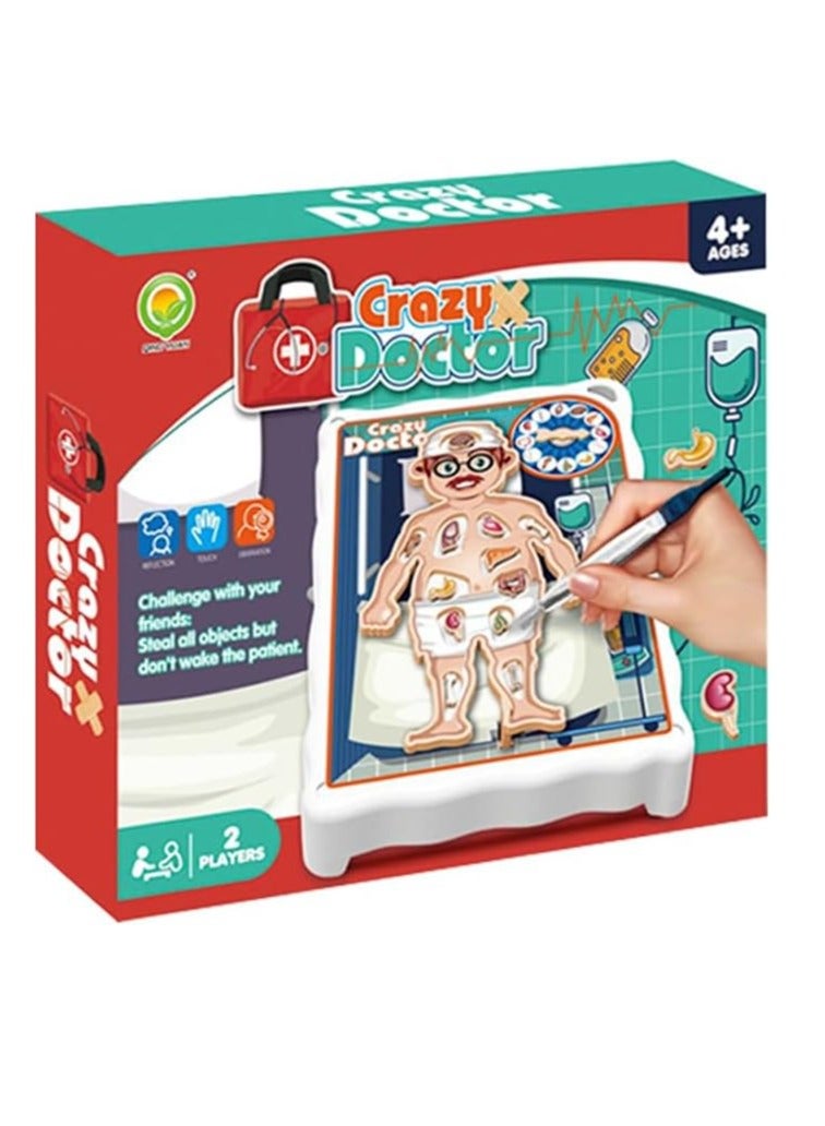 UKR UKR Buzzer Doctor Arcade Game – Tweezers Board Competition for Family Fun | Remove Objects & Trigger Buzzer Sound | Hospital-Themed Activity for Kids Ages 4-12 | Interactive Medical Toy for Kids  - Image 4