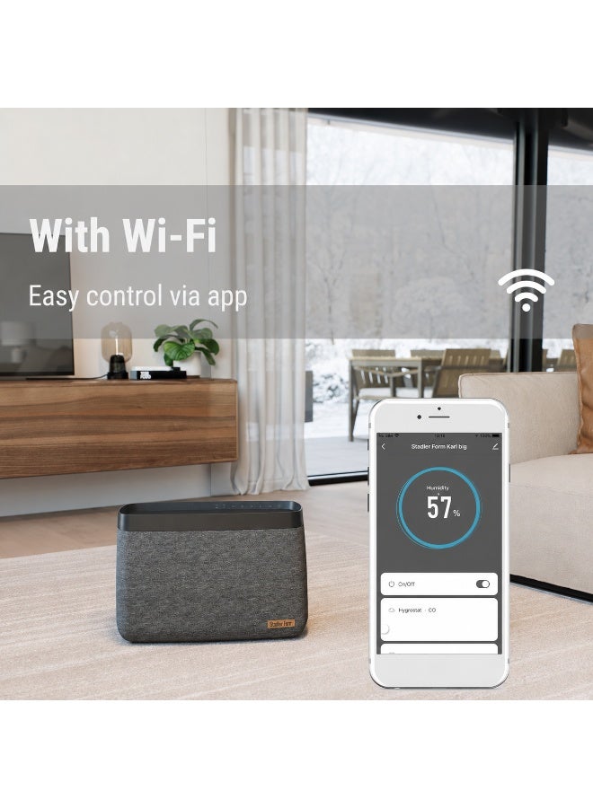 StadlerForm Swiss Design Stadler Form Karl Big Humidifier for Spaces up to 150 meter square with a 10 Liter Water Tank 4 Humidity Settings App Control and Quiet Sleek Performance With a 2 Years Manufacturer Warranty - Image 3