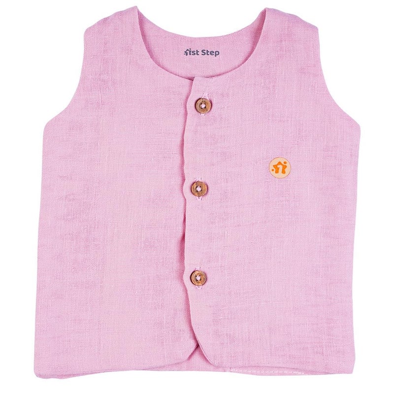 1ST STEP Button Type 100% Muslin Colored Jhablas (6-9 Months, Multicolor 2) - Image 3