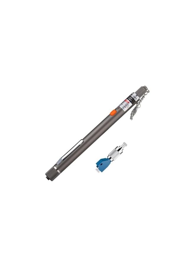PROMASS promass Fiber Optic Cable Tester 10MW 10KM Visual Fault Locator VFL Fiber Optic Tester with FC Male to LC Female Adapter  - Image 2