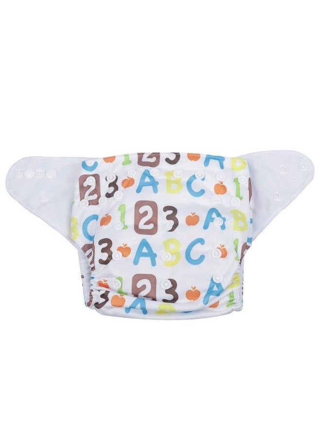 Adore Baby Uni Size Adjustable Diaper With 4 Layered White Insert (White)  - Image 5