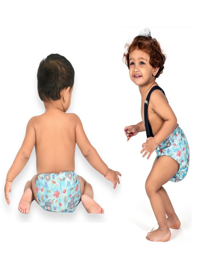 Dumbledo Premium Cloth Diaper with Cotton Insert (Pack of 1) | Snug Fit | Breathable | Quick Dry | Worry-Free Diapering | 3 Months - 3 Years | Unisex Baby - Image 5
