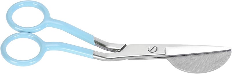ANGGREK Duckbill Applique Scissors, 6 Inch Duckbill Scissors Efficient for Yarn Trimming for Cutting Clothes (Black) - Image 1