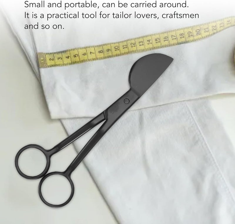 ANGGREK Duckbill Applique Scissors, 6 Inch Duckbill Scissors Efficient for Yarn Trimming for Cutting Clothes (Black) - Image 3