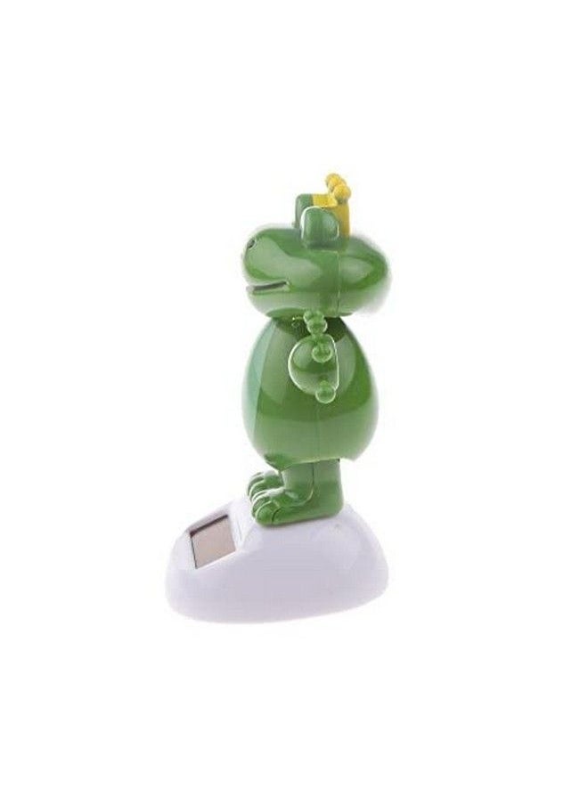 KODORIA 2Pcs Solar Powered Dancing Toys Swinging Animated Bobble Head Dancer Toy Car Decor Ornament Frog + Shark  - Image 4