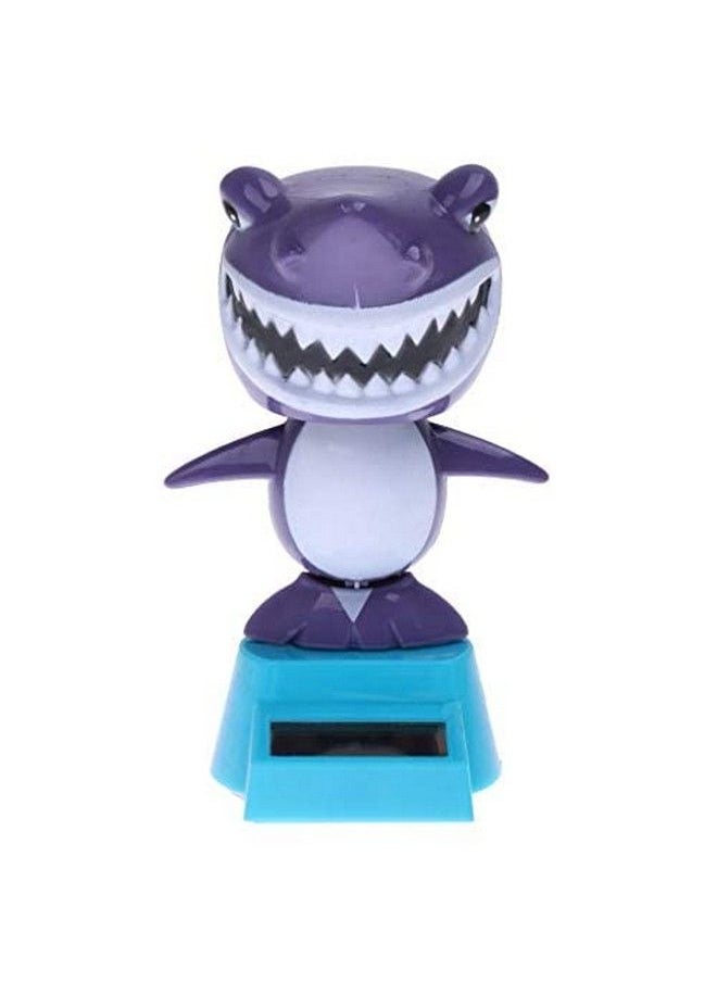 KODORIA 2Pcs Solar Powered Dancing Toys Swinging Animated Bobble Head Dancer Toy Car Decor Ornament Frog + Shark  - Image 5