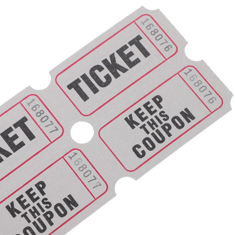 Green Carnival Tickets Roll 100pcs Festival Raffle Paper Sheets Labels - Image 3