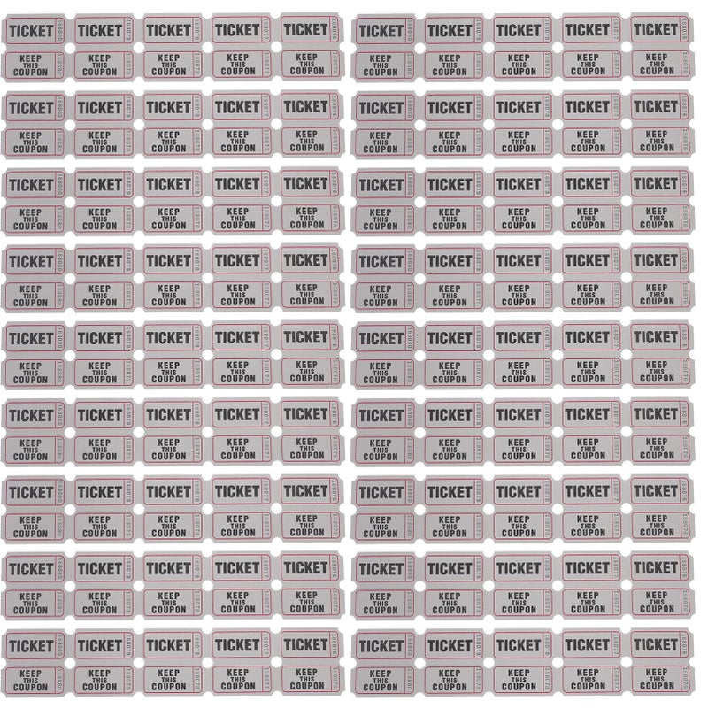 Green Carnival Tickets Roll 100pcs Festival Raffle Paper Sheets Labels - Image 2