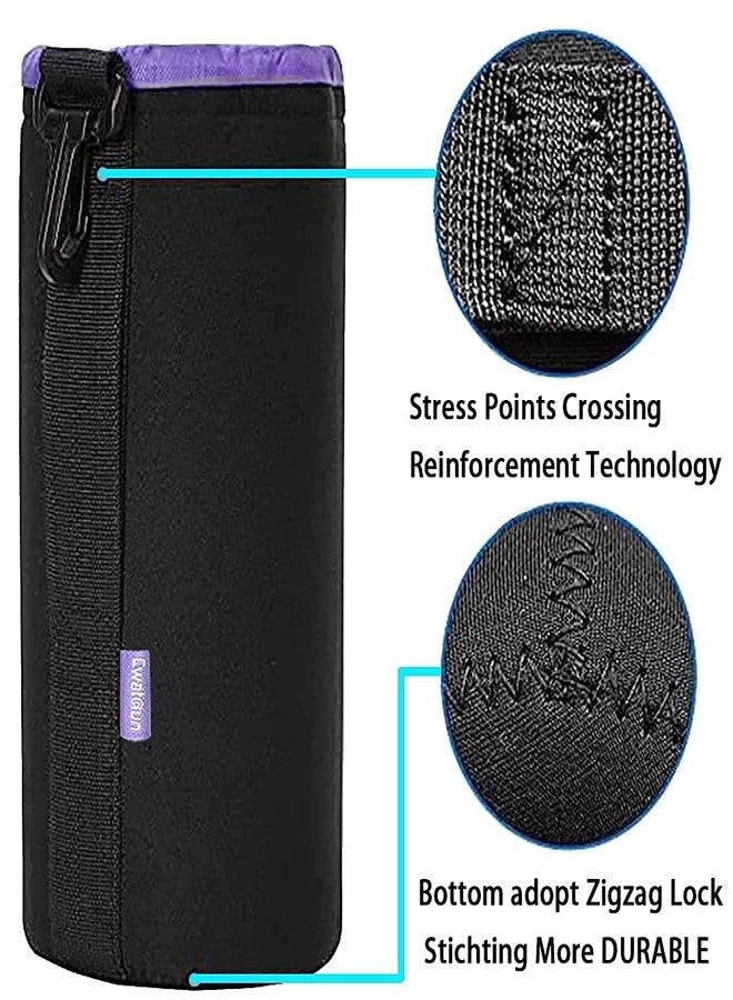Cwatcun Photo Thick Protective Neoprene Pouch 4 Set for DSLR Camera Lens Compatible for Canon, Nikon, Pentax, Sony, Tamron, Sigma, Panasonic, Fuji Includes Small, Medium, Large and Extra Large Pouches - Image 3